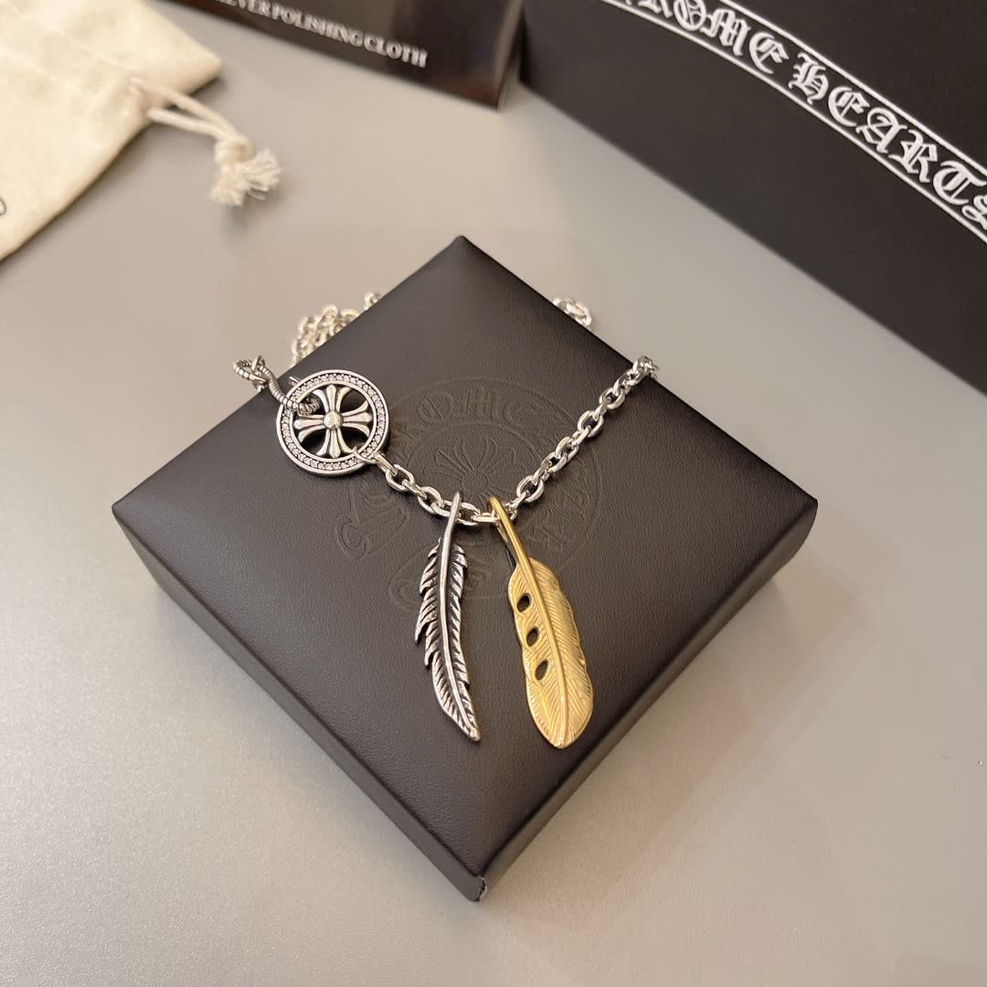 Chrome Hearts Feather Necklace